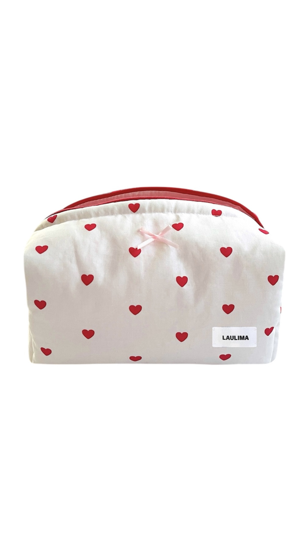 Red Hearts Makeup Bag