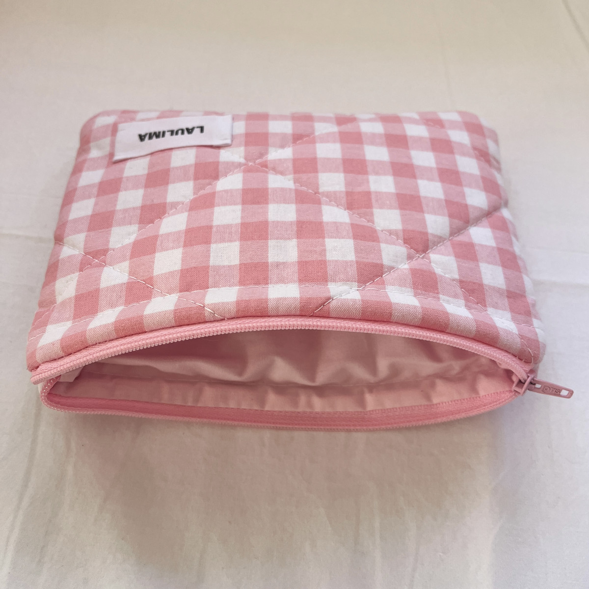 Pink Gingham Mini Wallet