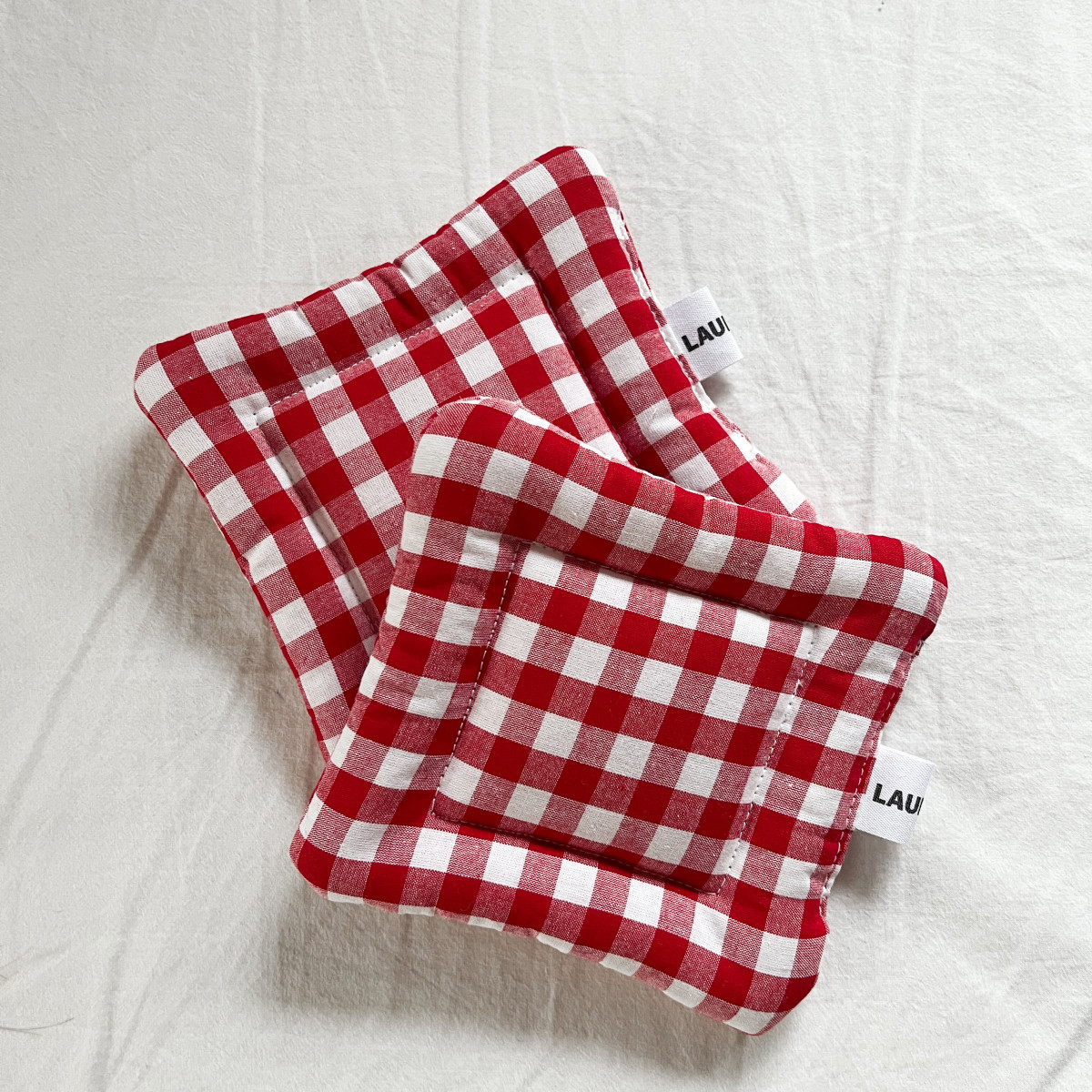 Red Gingham Coaster