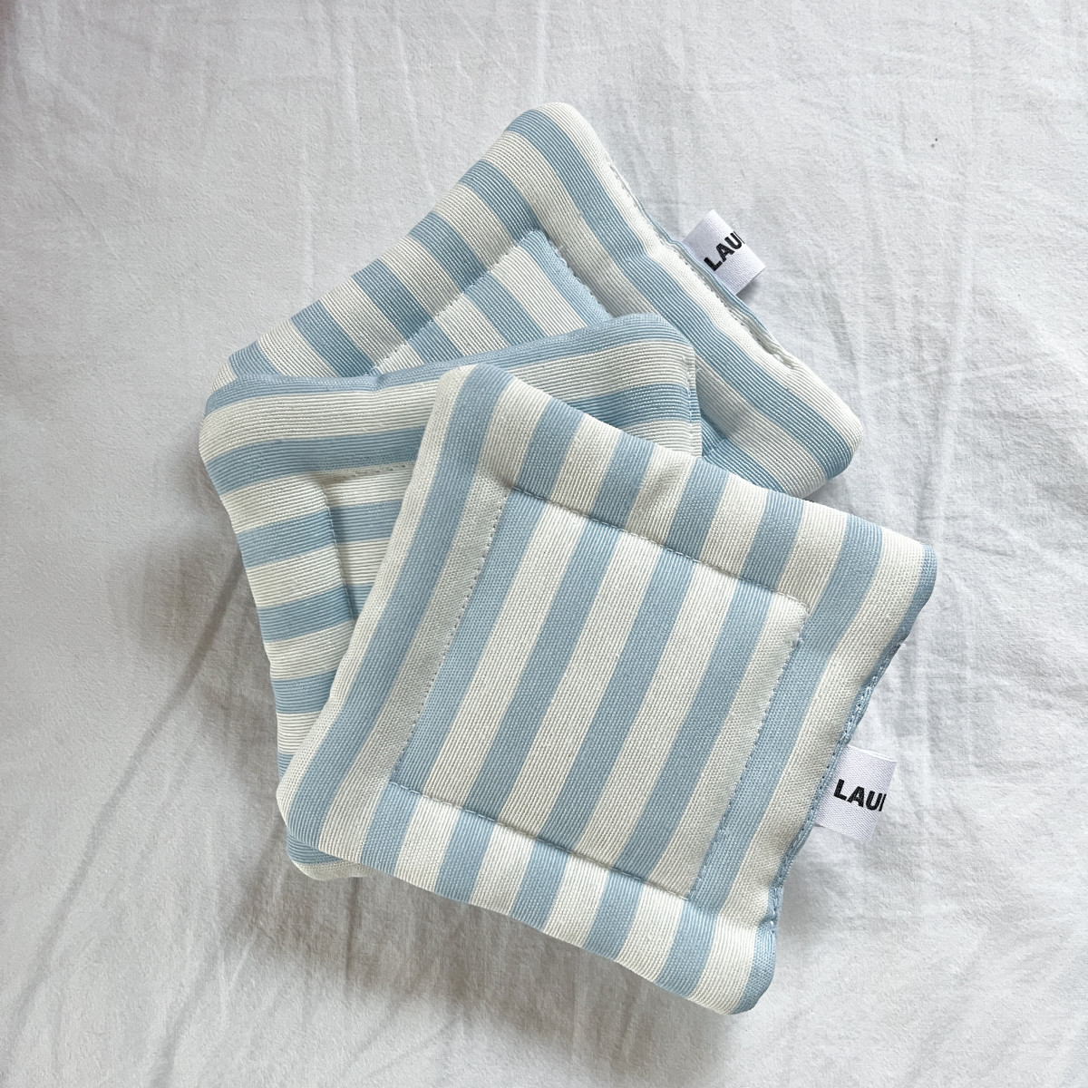 Light Blue Striped Coaster
