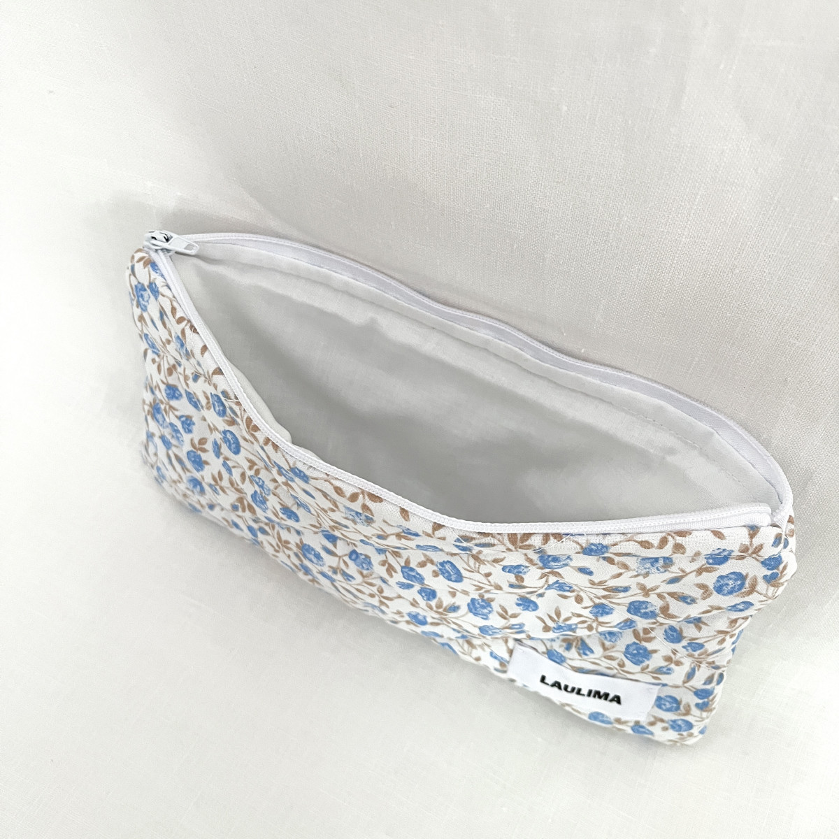 Blue Floral Pencil Case