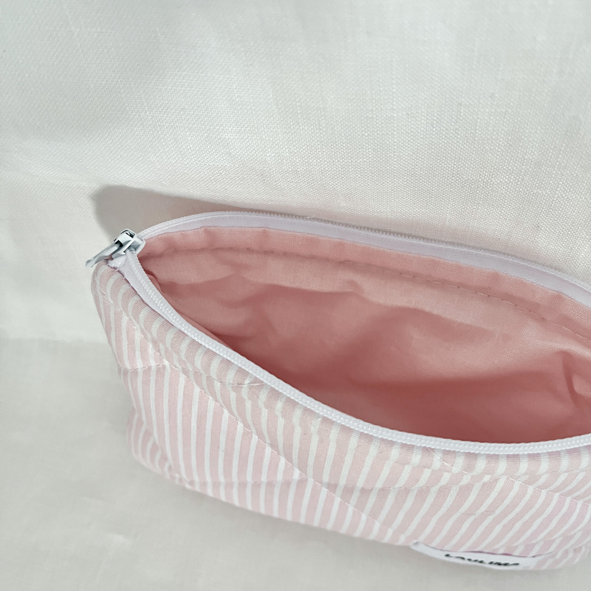 Pink Striped Mini Wallet