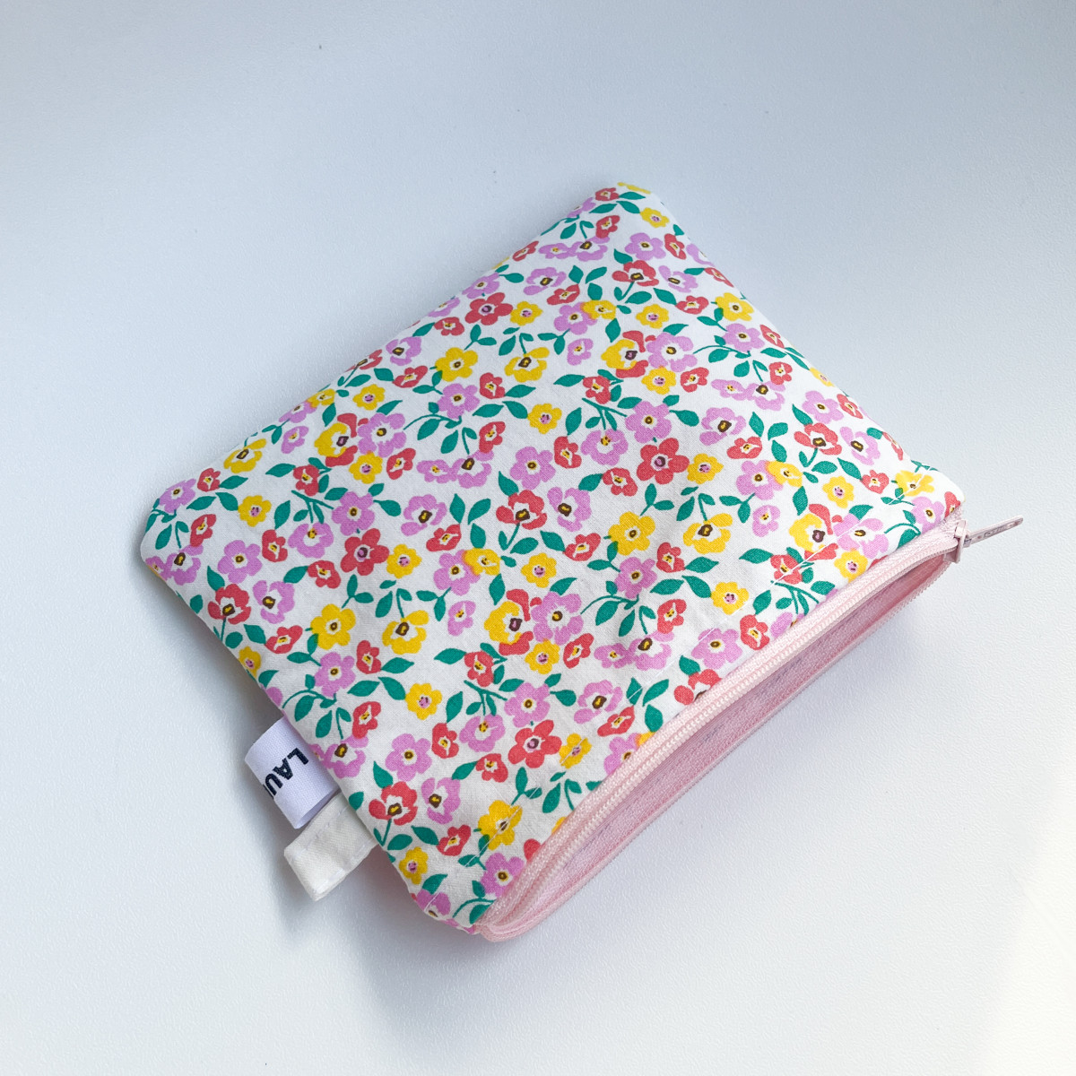 Pink Floral Pouch