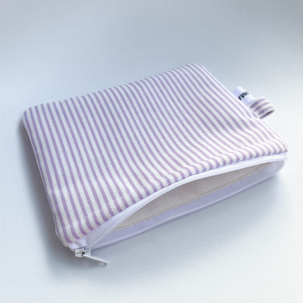 Lilac Striped Pouch