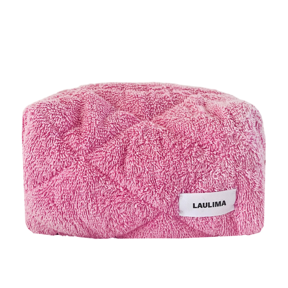 Pink Towel Makeup Bag