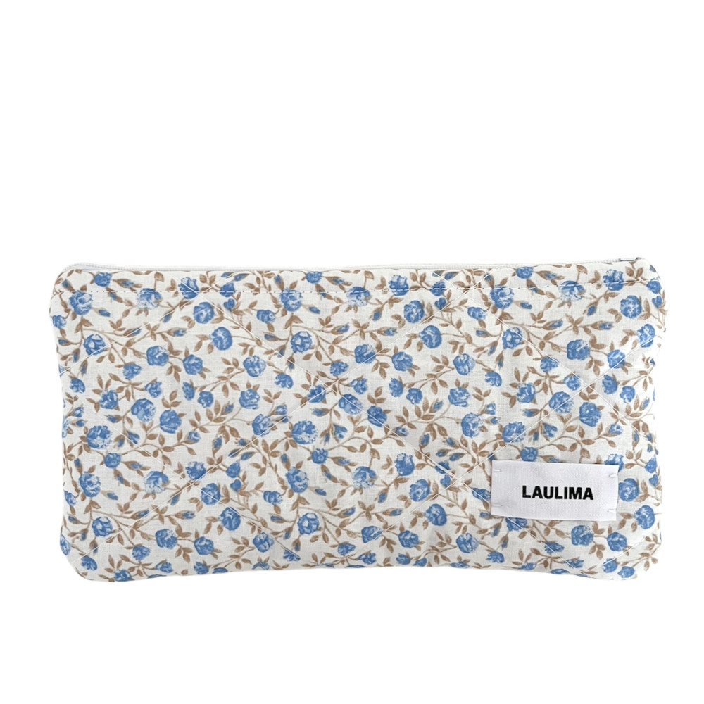 Blue Floral Pencil Case