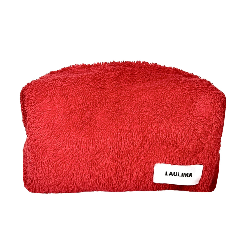 Red Towel Makeup Bag