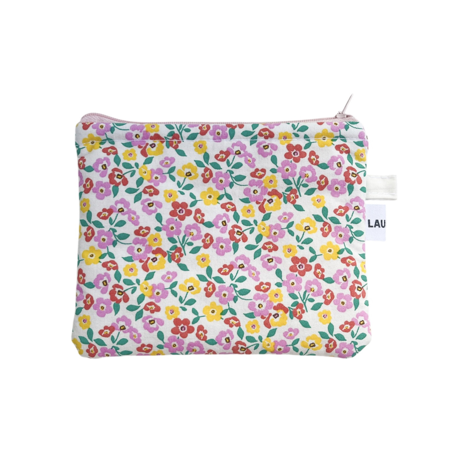 Pink Floral Pouch