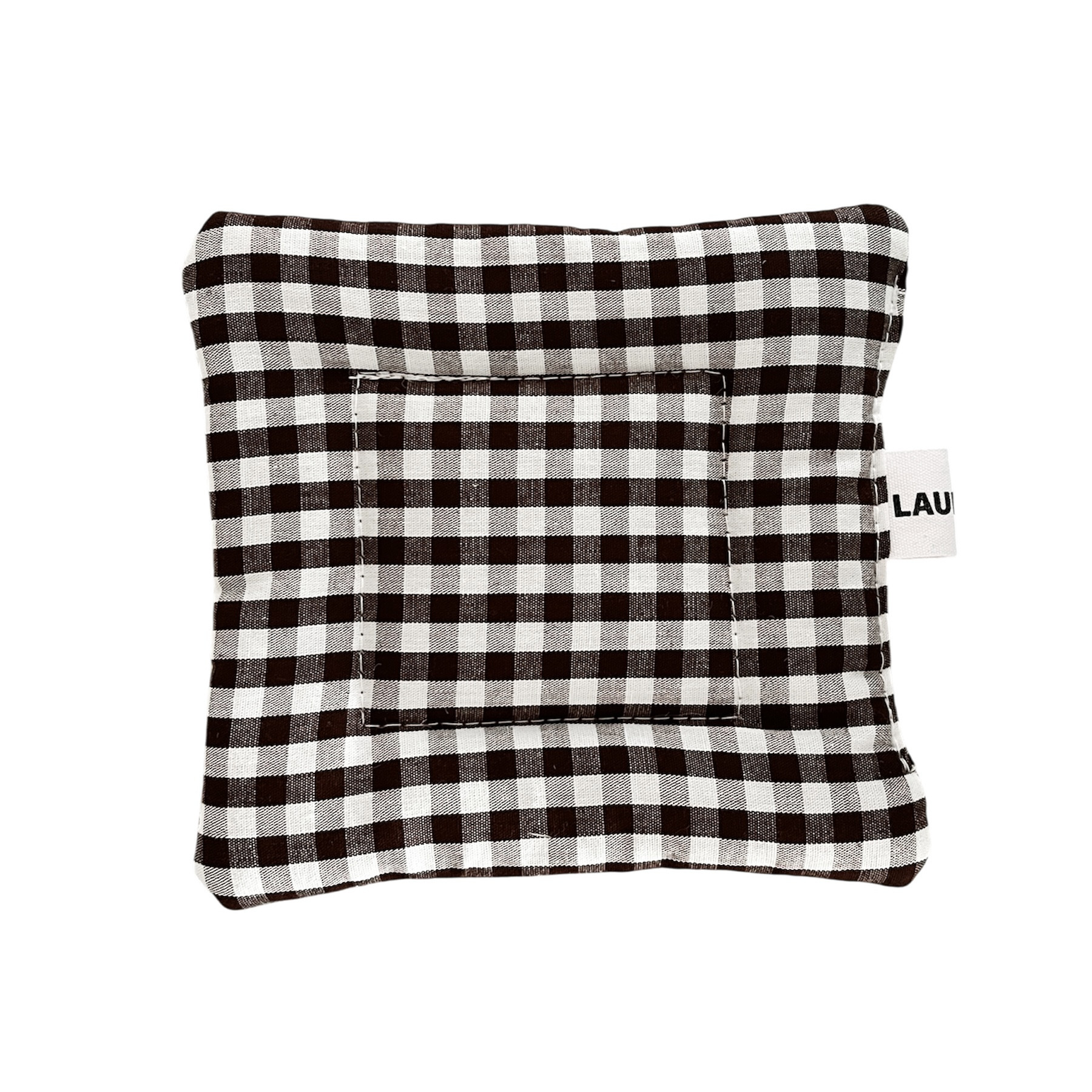 Brown Gingham Coaster
