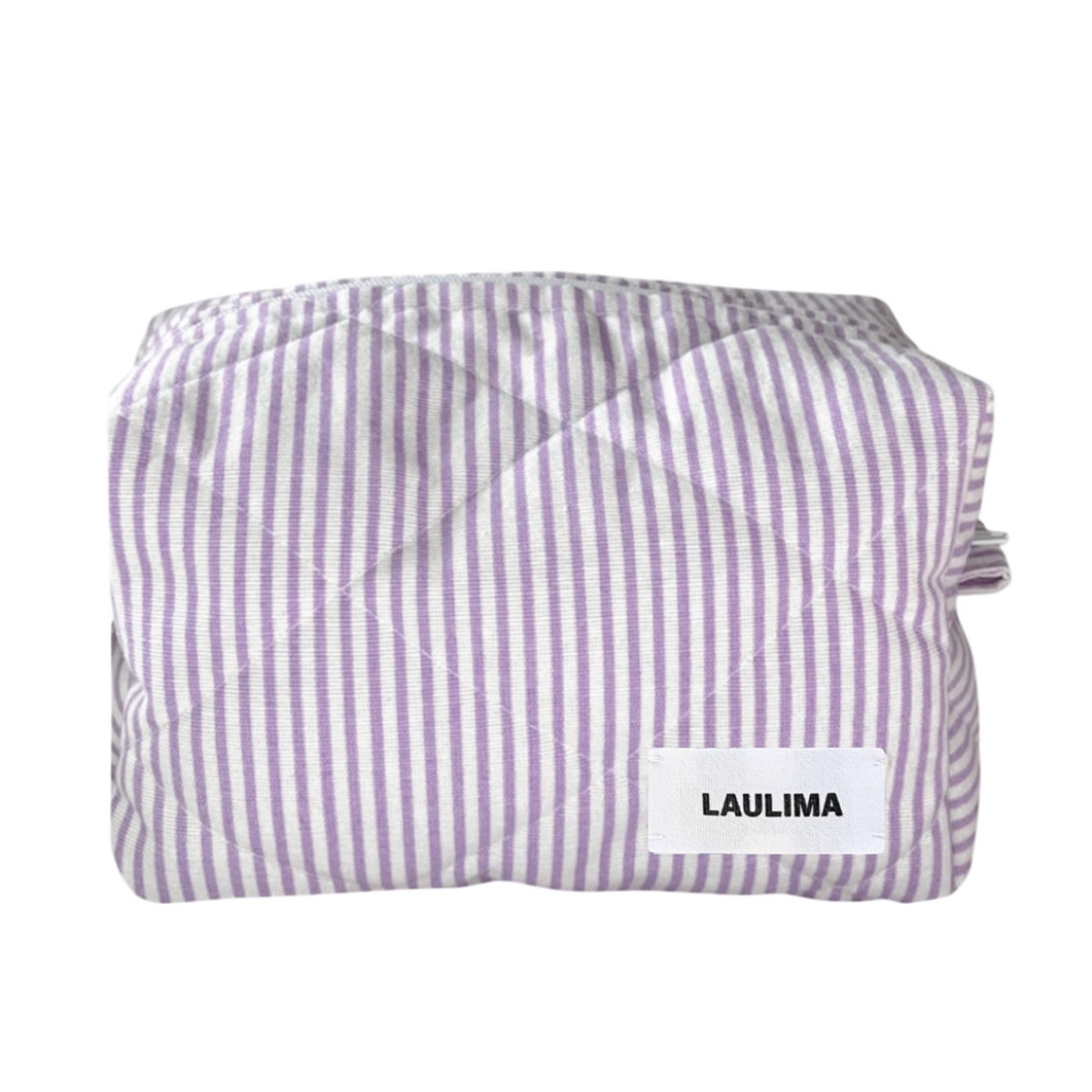 Lilac Quilted Makeup Bag