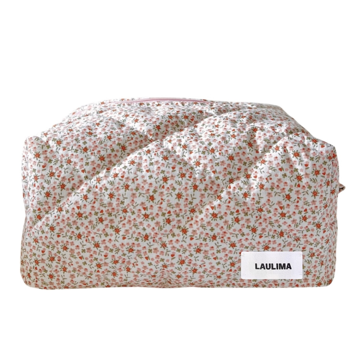 Pink Floral Makeup Bag Small