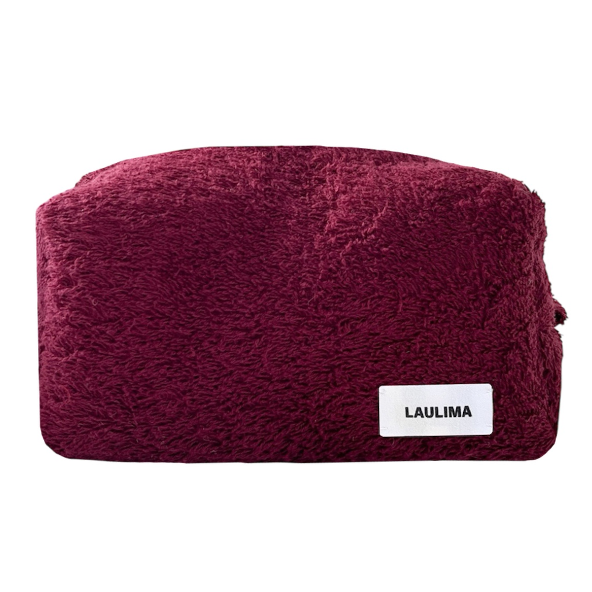 Burgundy Towel Makeup Bag