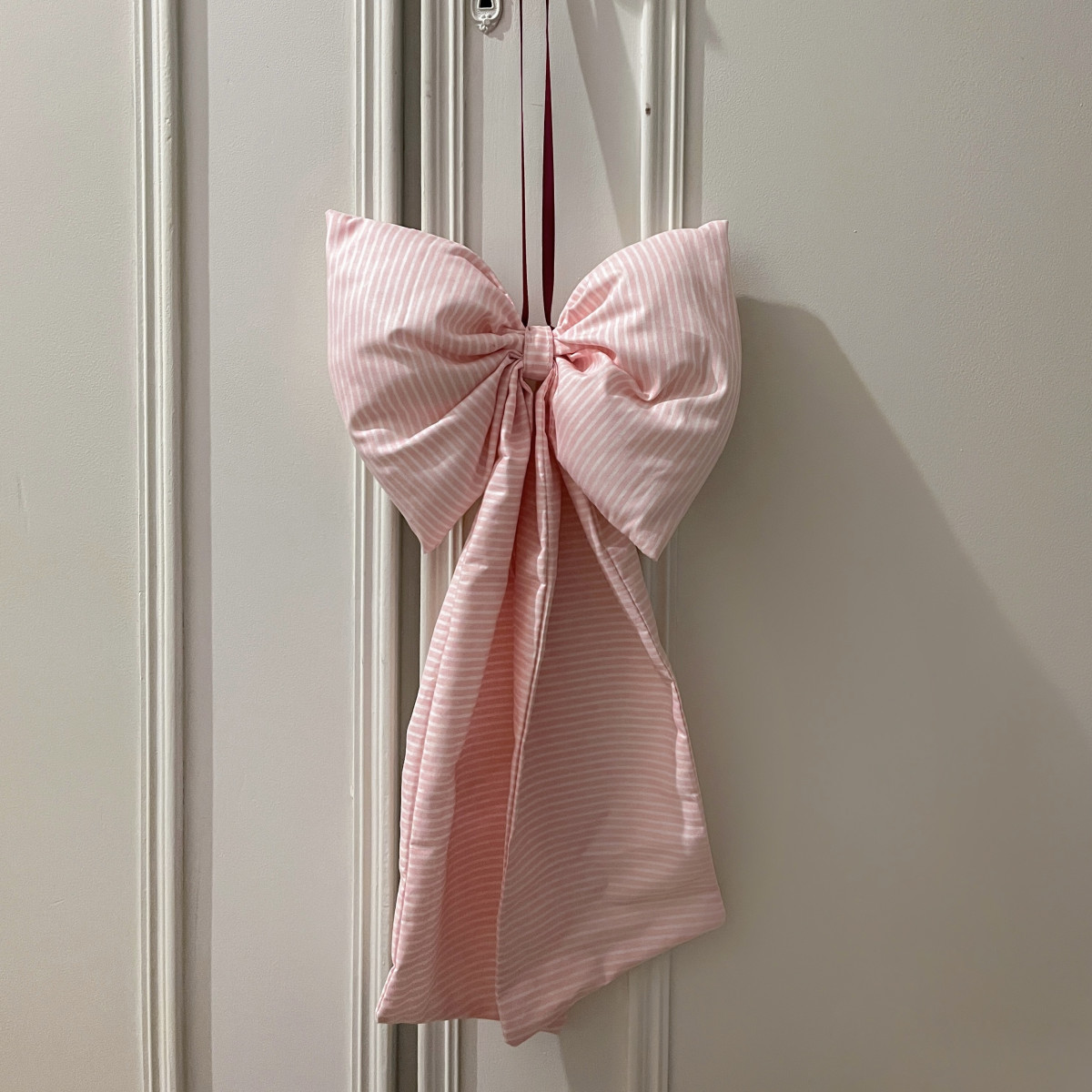 Pink Striped Bow