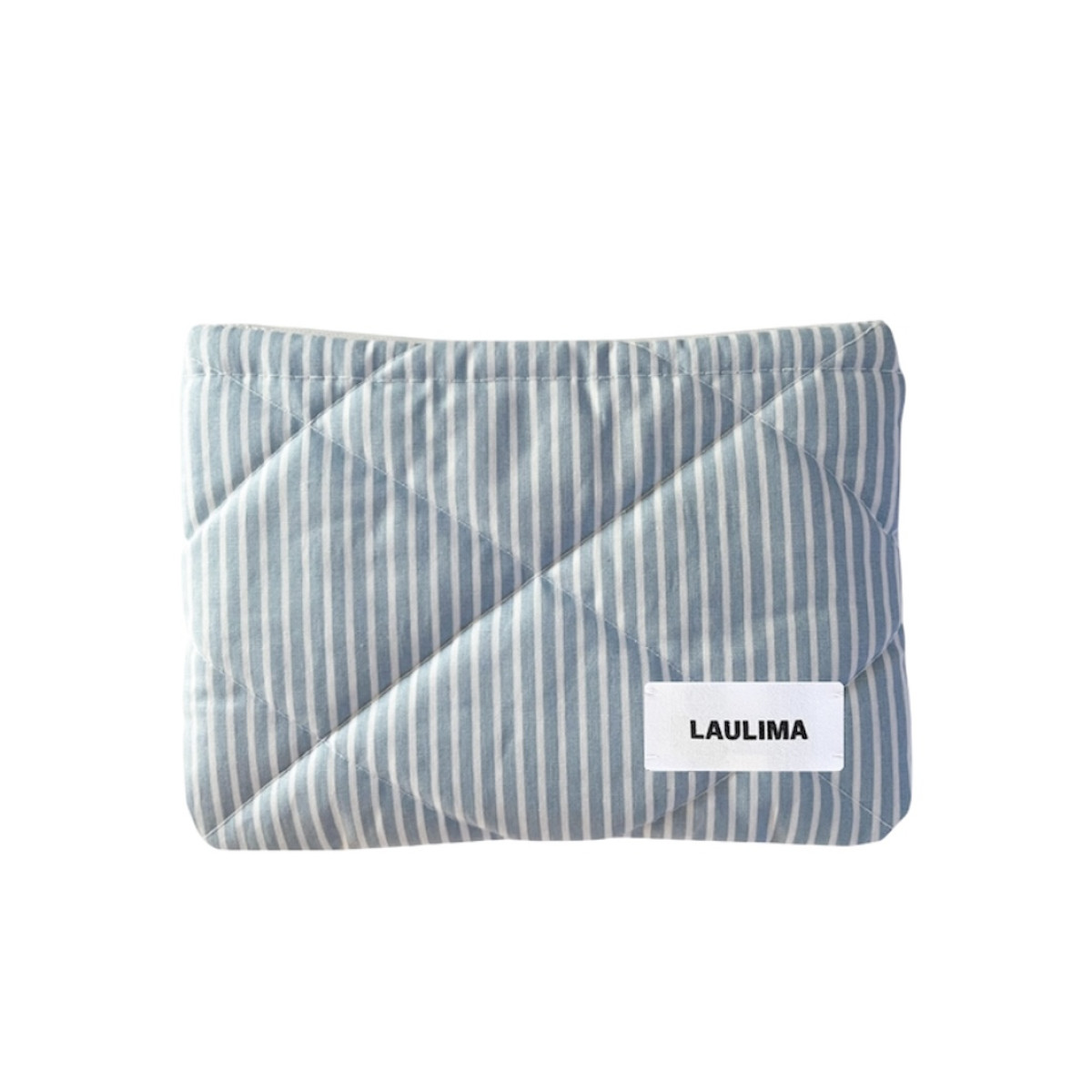 Light Blue Striped Mini Wallet