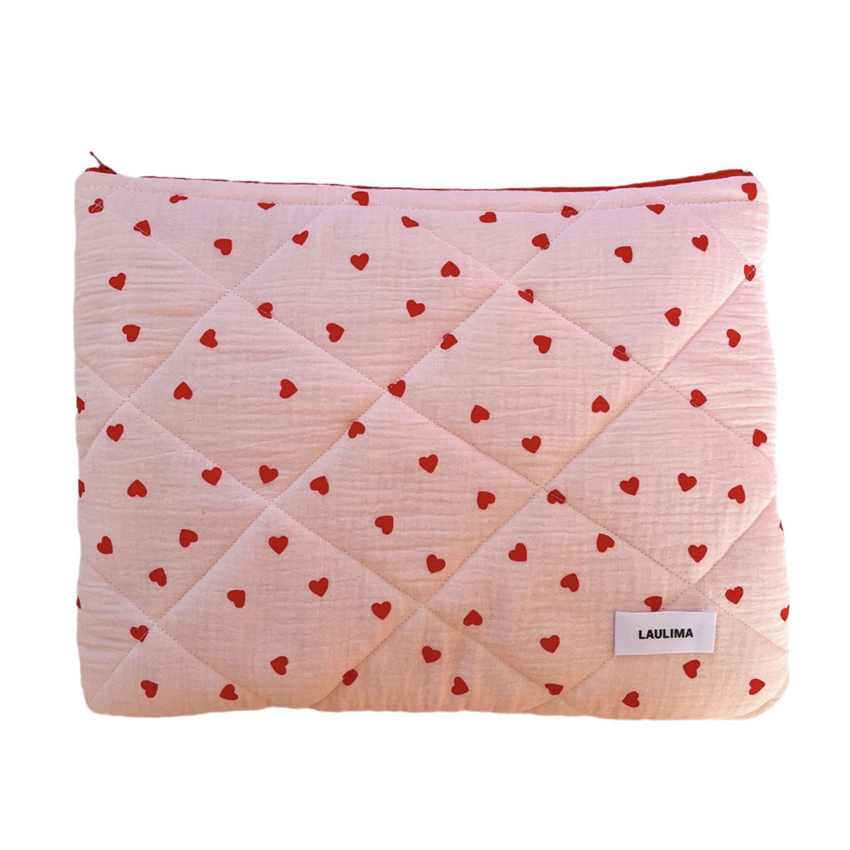 Pink Hearts Laptop Case