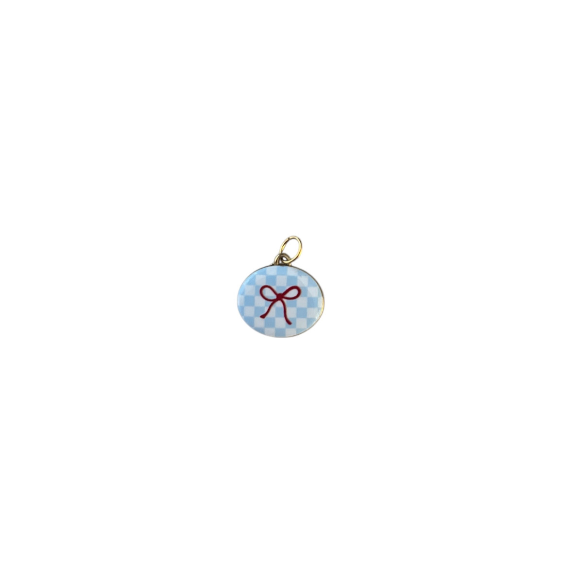 Blue Bow Charm