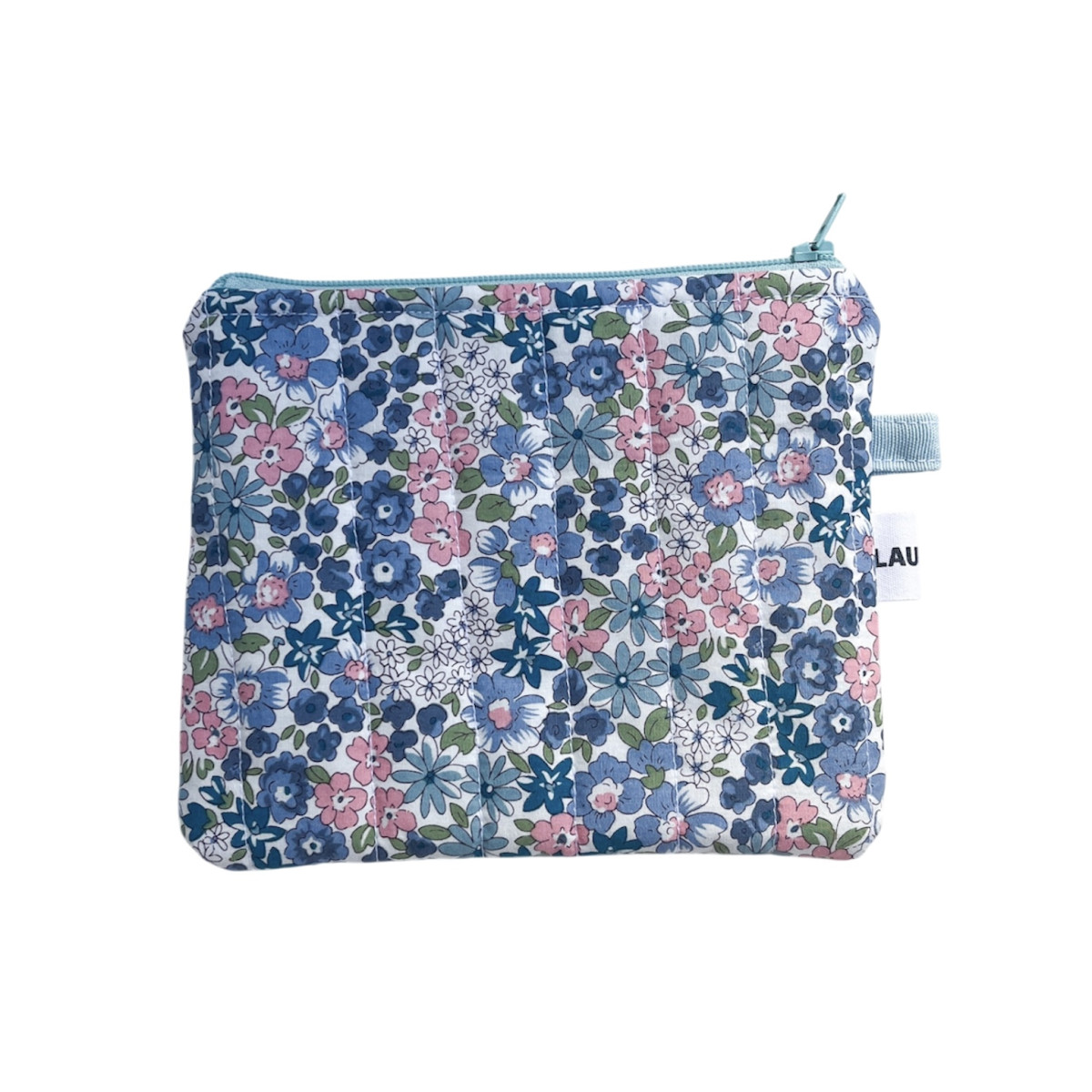 Blue Floral Pouch