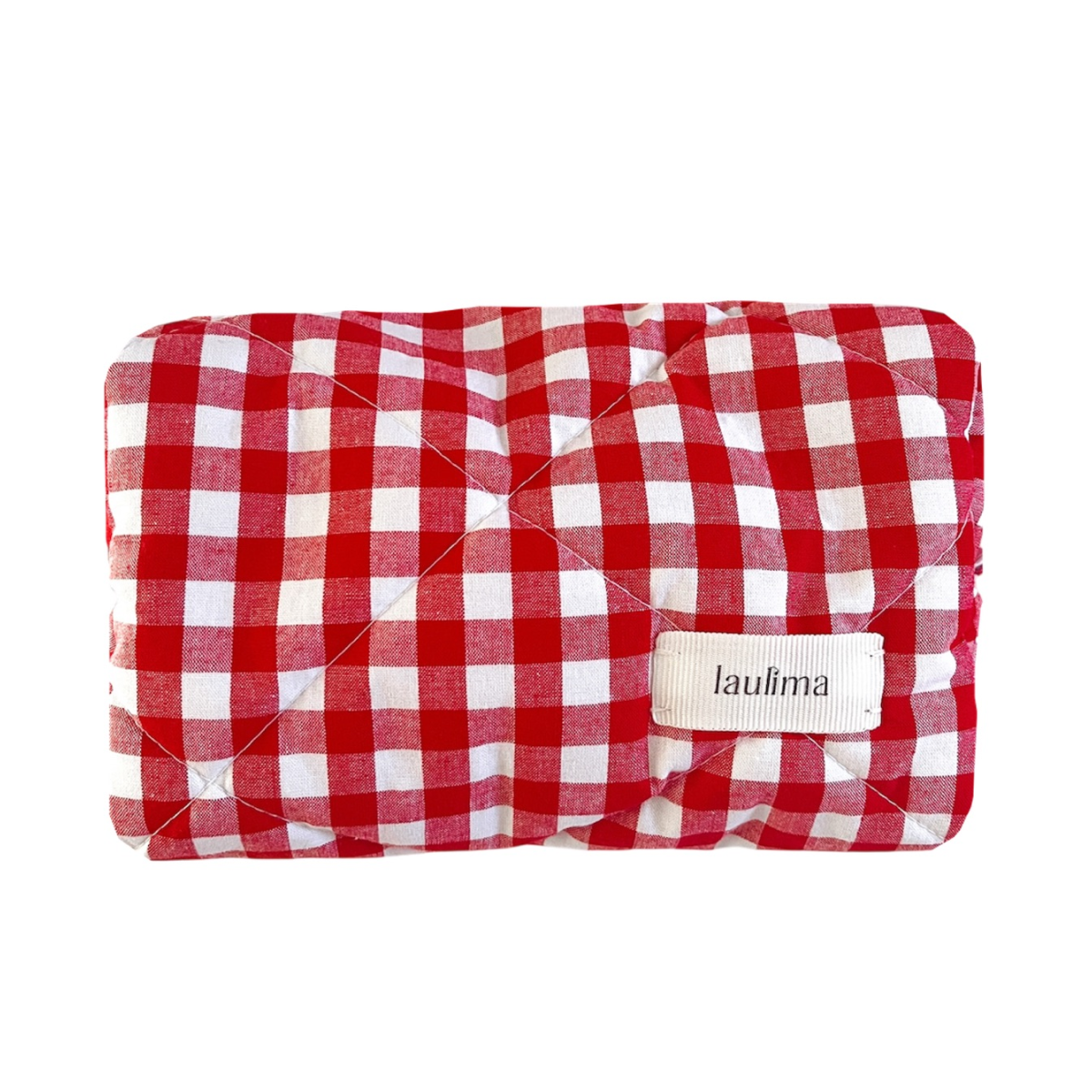 Red Gingham Makeup Bag